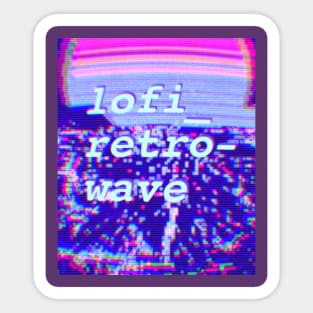 lofi retrowave Sticker